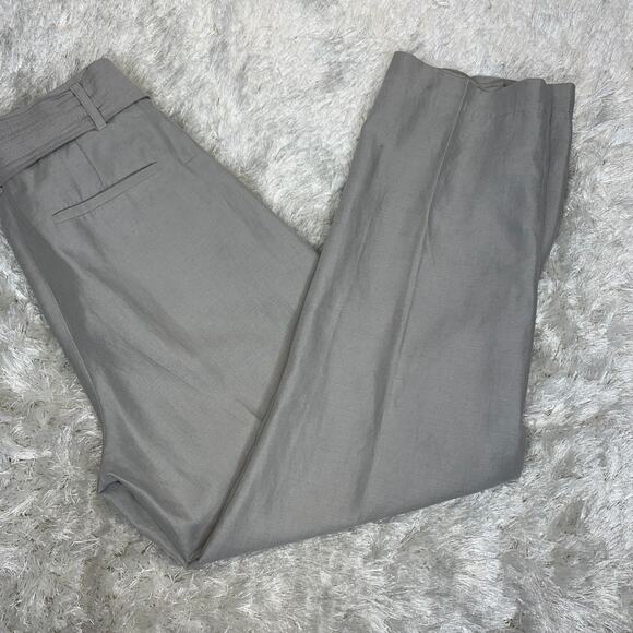 Wilfred Light Gray Tie Waist Pants Trousers Sz 4 - Picture 1 of 6